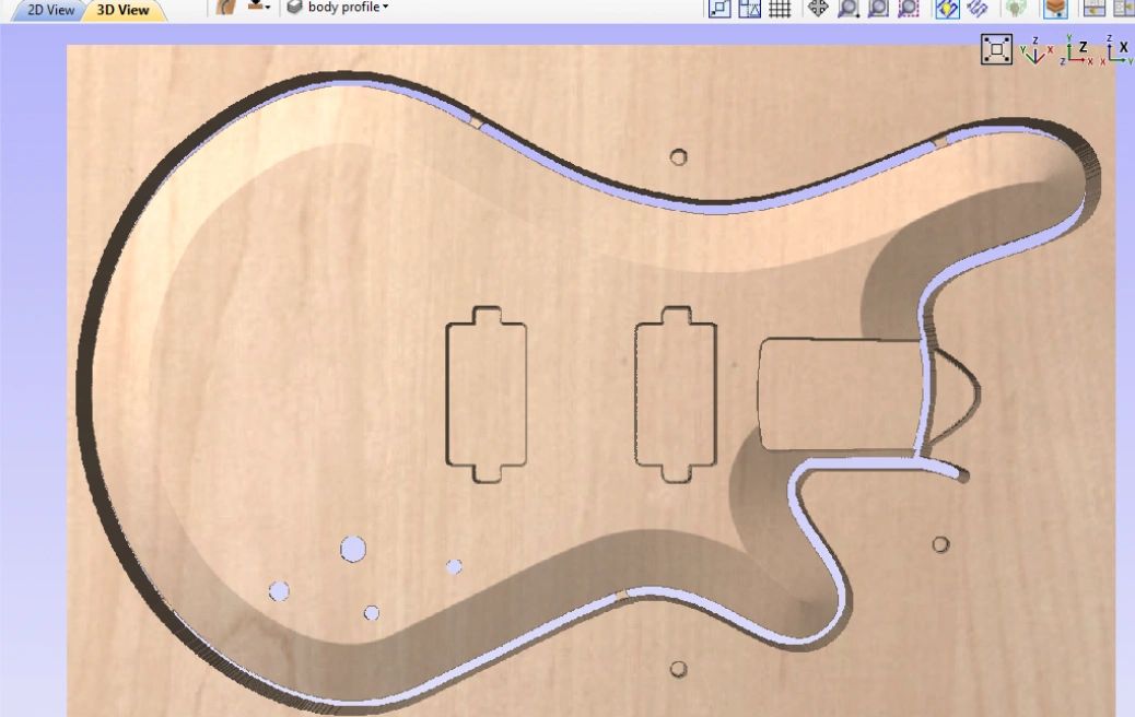 Guitar Digital Plans! DXFs/STLs/VCarve AND Aspire files all included!
